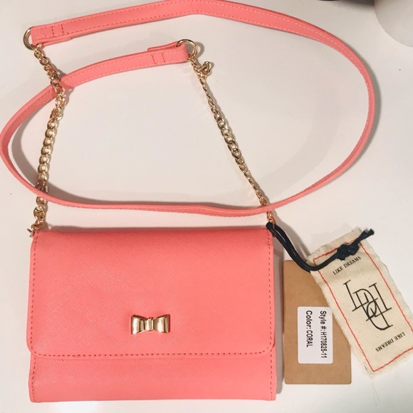 Like Dreams Handbags - Like Dreams Women’s Coral Pink Purse
